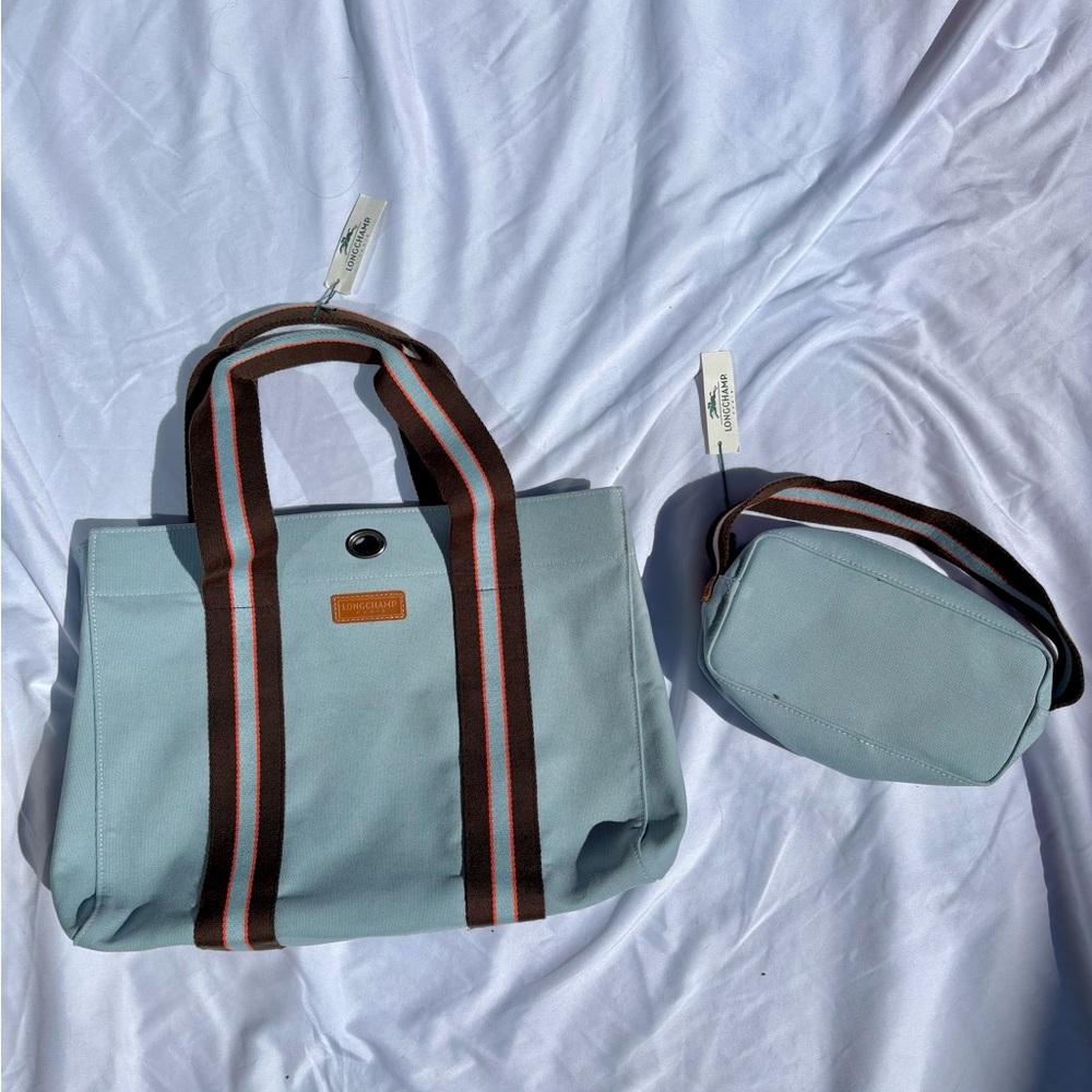 Longchamp Blue Tote Bag